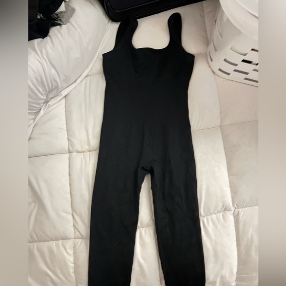 Tops - Black & Brown Ribbed Bodysuit